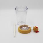 Food Grade Hydrate Silicone Straw Water Bottle With Plastic Strap for sale