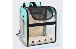 China PVC Completely Transparent And Foldable Breathable Pet Travel Carrier Cat Backpack supplier