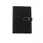 Custom LED Logo PU Leather Notebook For Business Office Usage