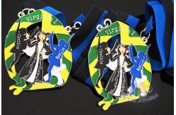China Carnival Custom Made Medals , Silver Plating Custom Metal Medallions supplier