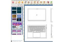 China Smart DAQIN Laptop Skin Sticker Cutting Machine With Design Software Laptop Skin Machine supplier