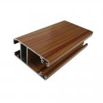 Sliding Windows Building Materials 6063 T5 Wood Finish Aluminium Profiles