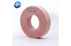 China High Brightness Spiral Felt Buffing Wheel For Glass Polishing On Beveling Machine supplier