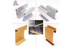 China 2mm Aluminium LED Strip Light Profile , T8 Led Strip Light Recessed Channel supplier