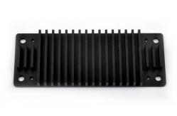 China Black Anodized 6005 T6 Heatsink Extrusion Profiles supplier