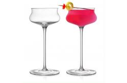 China 10 Oz Custom Clear Cocktail Glass Martini Glasses Bar Glassware supplier