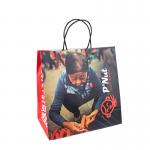 8 Color Flexo Printing 100gsm Recycle Paper Bags For Grocery Shopping for sale