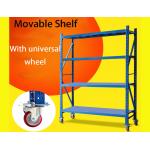 Light Duty Warehouse Storage Shelves Movable Shelving Units With Universal Wheel / Brake for sale