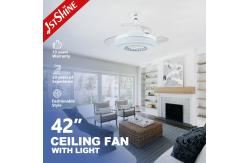 China Embedded Industrial 6 Speeds Remote Control Retractable Ceiling Fan With LED Light supplier
