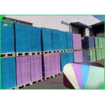 80gsm Blue Pink Yellow Green Bristol Color Paper For Wood Free Offset Printing for sale