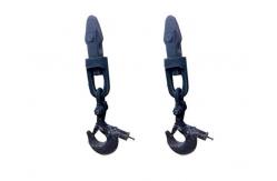 China Aluminum Brass Rubber Elements , Zine Plated Surface Treatment Hook-headed supplier