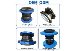 China High Pressure Resistant Double Ball Rubber Expansion Joint SS304 Flange Design supplier