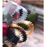 Wedding Shiny Polyester Ribbon Korean Imported Double Ear Edge Woven Bow for Clothing and Gift Wrapping for sale