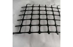 China 40x40mm PP Coated Geogrid Plastic Wire Mesh Biaxial Soil Reinforcement supplier