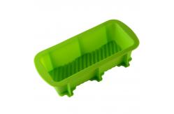 China 164g Heat Resistant Silicone Cake Molds Bread Baking Trays supplier