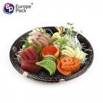 Disposable high quality takeaway plastic sushi food container with lid for sale