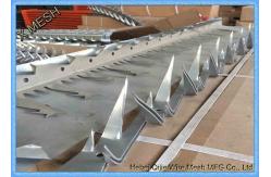 China Galvanized Metal Wire Mesh Anti - Creeped Wall Spike 2mm Thickness supplier