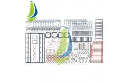 China 3800730 4352580 Engine Head Upper Gasket Kit Repair Kit for KTA38 Engine supplier