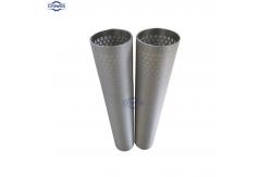 China High Strength Round Perforated Wedge Wire Screen Perforated Pipe/Tube supplier