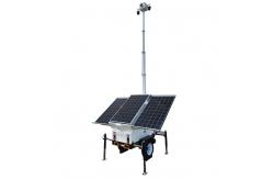 China Mobile Surveillance Trailer Monocrystalline silicon Solar panel for Park monitoring supplier
