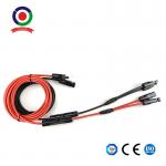 TUV XLPE Single Core 4mm2 Extension Solar Cable With Male Female Solar Connector for sale