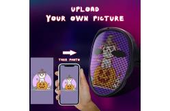 China App Programmable Halloween Led Mask Face For Cosplay Masquerade supplier