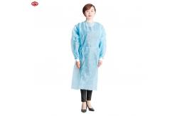 China 40gsm PPE Disposable Isolation Gowns With Press Button supplier
