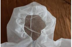 China Dark Blue Disposable Protective Coverall Tyvek Material Support Customized Logo supplier