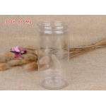 Dry Food Packaging Transparent Plastic Jars Clear Plastic Cylinder With Aluminum Pull - Ring Lid for sale