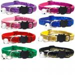 Safety Buckle Cat Pet Training Collars Soft Velvet With Bell for sale