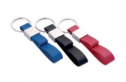 China Double Layers PU Leather Key Chains Zinc Alloy Mini Key Holder supplier
