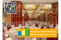 China Collapsing Aluminium Movable Partition Walls , Restaurant Portable Partition Walls supplier