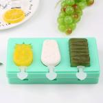 Multifunction 3 Cavities Silicone Ice Cube Trays For Ice Cream for sale