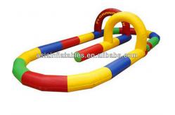 China Adventure Inflatable Zorb Ball Track , Race Car Rack For Leisure Activities supplier
