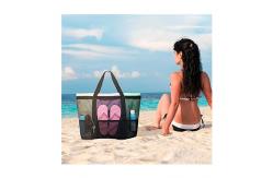 China Women Mesh Transparent Bag Double Layer Heat Preservation Large Picnic Beach Bags supplier