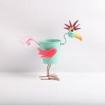 Low Maintenance and Weatherproof Metal animal flower pot stand Garden Sculptures for Outdoor Elegance for sale