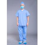 Reusable Unisex V Neck 3 Pockets Medical Scrub Suit for sale