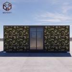 Modern Fold Out House Expandable Shipping Container Homes Green Blue Red White