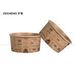 Restaurant Disposable Take Away Paper Bowls With Lids Customized Logo for sale