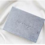 Magnetic Velvet Jewelry Packaging Box CMYK Embossing With Ribbon for sale