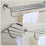 Lavatory Bathroom Towel Racks OEM ODM Wall Mount Towel Shelf Stainless Steel 304 for sale
