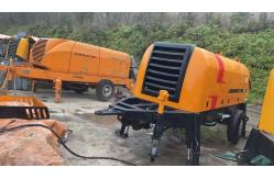 China 10-18Mpa Refurbished Concrete Trailer Pump Concrete Stationary Pump Deutz Engine supplier