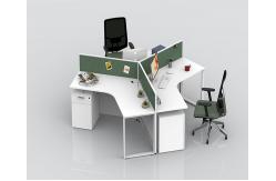 China Office Stand Computer Partition Workstation Tables With Cabinets Height Adjustable supplier