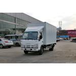 15 Ton Cargo Truck Euro 4 Isuzu 4×2 Van Lorry Truck 6 Tires Multi Leaf Springs 35 Cubic Box for sale