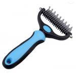 Red Blue Pet Hair Brush Remover Double Side Pet Dematting Comb Hair Removal for sale