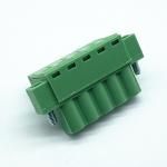 300V 10A M2.5 Screw Fixed Ear Plug-In Brass Terminal Block