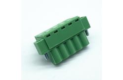 China 300V 10A M2.5 Screw Fixed Ear Plug-In Brass Terminal Block supplier