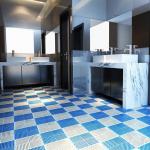 Household Anti Fungal Non Slip Toilet Floor Mat 300x300 for sale
