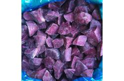 China IQF Frozen Purple Sweet Potato, random cut supplier