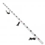 Heavy Duty 12 Outlet Flat Plug Power Strip , Metal Power Bar With Surge Protection for sale